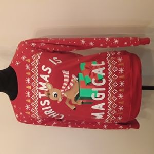 Light Up Rudolph Christmas Sweatshirt XS